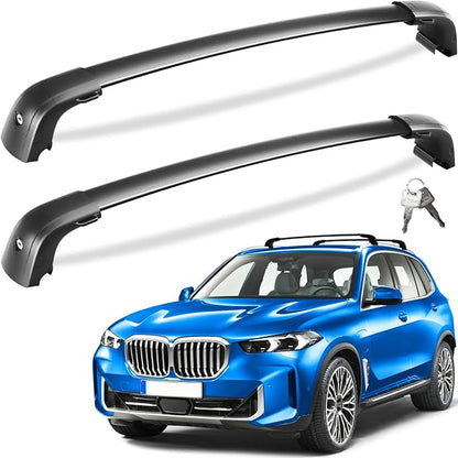 Tuyoung 300lbs Lockable Roof Rack Cross Bars Compatible with BMW X5 G05 2019-2026, Heavy Duty Aluminum Roof Rails Crossbars Bike Kayak Snowboard Rooftop Cargo Carrier SUV Luggage Accessories