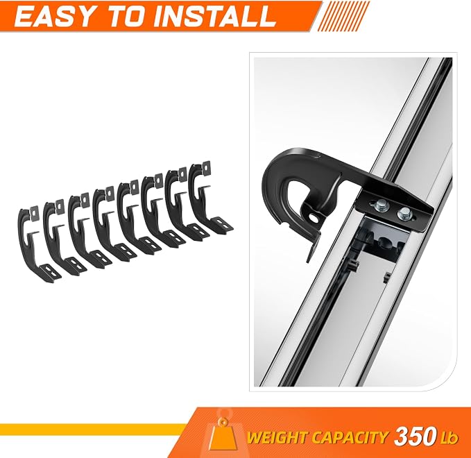 [Pair] 5 Inch Chrome Stainless Running Boards/Side Step Bars/Nerf Bars Compatible with 04-14 Ford F150 Crew Cab