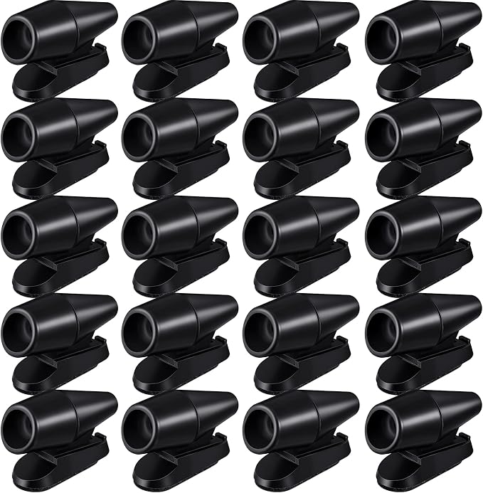 Frienda 20 Pieces Deer Whistles for Vehicles Avoids Collisions, Deer Whistles for Car, Horns for Vehicles Warning Devices with Waterproof Animal Alert for Car and Motorcycle (Black)