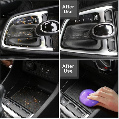 TICARVE Cleaning Gel for Car Detailing Car Vent Cleaner Cleaning Putty Gel Auto Car Interior Cleaner Dust Cleaning Mud for Cars and Keyboard Cleaner Cleaning Slime Purple