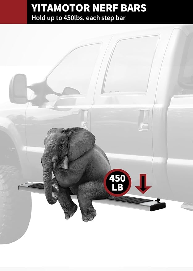 YITAMOTOR 6.5 inches Running Boards Compatible with 2019-2026 Dodge Ram 1500 Quad Cab/Extended Cab New Body Style (Exclude Classic), Chrome Side Step Nerf Bars