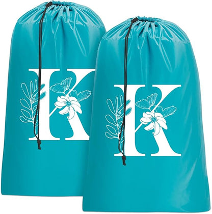 Sylfairy 2 Pack Extra Large Travel Laundry Bag, Dirty Clothes Organizer with Drawstring,Heavy Duty Travel Laundry Bags