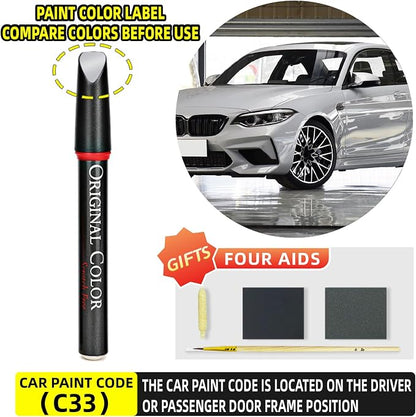 Carhoo C33 Hockenheim Silver Touch Up Paint Suitable For BMW, Genuine Custom Color Absoulutely Without Color Differences (16ml)
