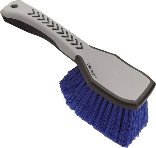 VIKING Wheel Brush for Rims, Cleaning Brush for Tires, Grey, 10.3 x 3.3 x 3.8 Inch