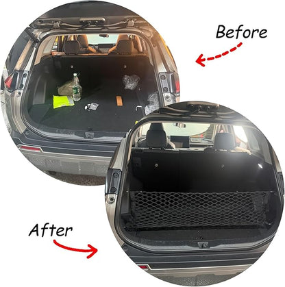 2 Pcs Trunk Organizer Cargo Net Suitable for 2026 Toyota RAV4 Hybrid LE Limited SE Woodland Edition XLE Premium XSE Plug-ln GRSport,Envelope Style&Rear Trunk Floor Style Cargo Net Car Trunk
