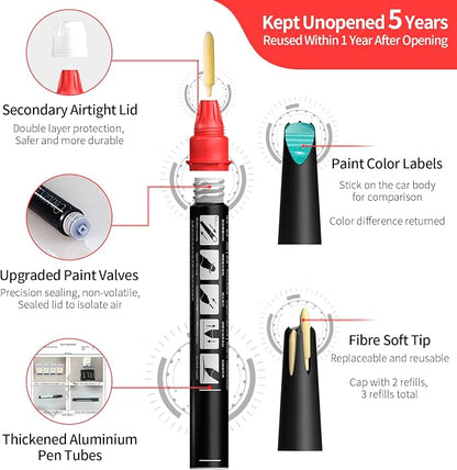 Carhoo C1B Solaris Orange Metalllic Compatible with MINI Cooper Exact Match Touch Up Paint Pen