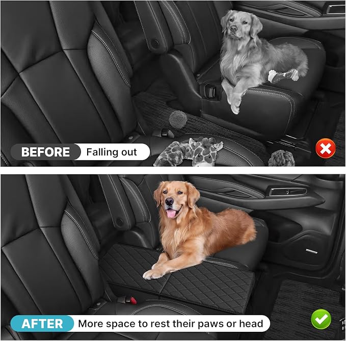 Mixsuper Liner Car Seat Organizer for Subaru Ascent 2019-2026, Console Organizer Backseat Box for Subaru Ascent, Dog Toy Foldable Storage Bin Collapsible Box Kids Toys Baby Supplies Travel Accessories
