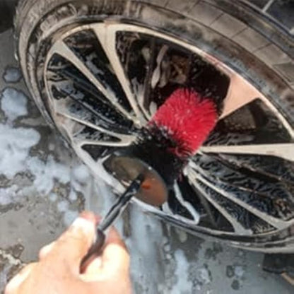 Fitosy Wheel Rim Brush, Soft Bristle Long Car Tire Detailing Washing Tool for Exhaust Tips Engine, Vehicle Motorcycles Auto Truck SUV RV, No Scratches