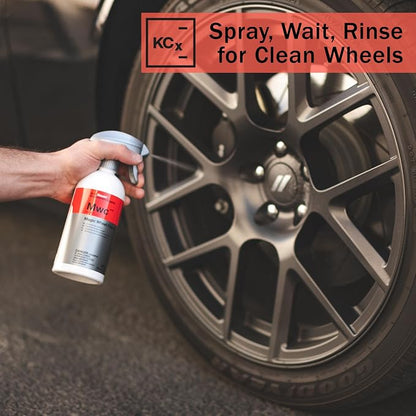 KOCHCHEMIE Magic Wheel Cleaner - Powerful Rim and Rim Well Cleaner; Acid Free, Dissolves Iron Particles Using Visible Red Discoloration, Excellent Adhesion and Viscosity (500 milliliters)