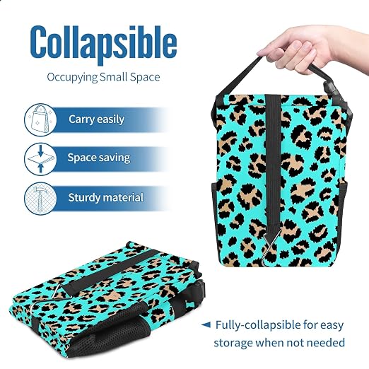 Car Trash Can – Multi-Purpose, Lightweight and Portable with Durable Water-Resistant Coating, No Installation Required, Practical and Ample Capacity, Variety of Colors.Tiger Pattern