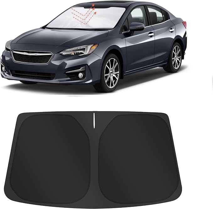 TINGLU Sun Shade for Subaru Impreza WRX Sedan Impreza WRX Hatchback WRX STI 2017-2023 Accessories Windshield Sun Shade Window Shade UV Rays Protection Sun Visor Cover