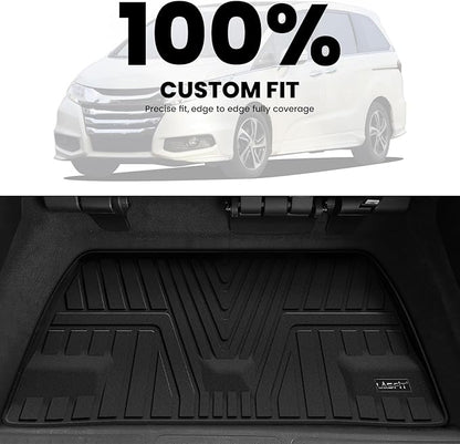 LASFIT Trunk Mat for Honda Odyssey 2018-2026, Custom Fit Cargo Mat, Waterproof All Weather, Kid & Pet Friendly, Easy Clean for Family Use