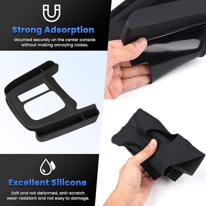 Autorder Silicone Center Console Organizer for 2023-2026 Honda CRV CR-V Accessories Seat Gap Storage Box Soft Gear Shift Panel Trim Cover