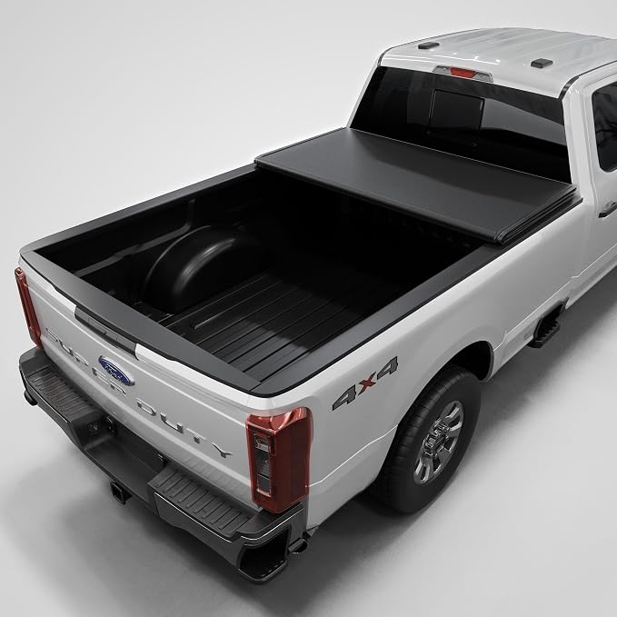 Toptiny Low Profile Hard Folding Truck Bed Tonneau Cover Fits 2017-2026 Ford F-250 F-350 Super Duty 6.75FT Bed (82")