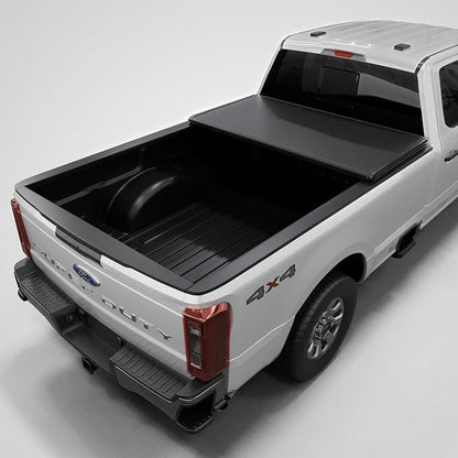 Toptiny Low Profile Hard Folding Truck Bed Tonneau Cover Fits 2017-2026 Ford F-250 F-350 Super Duty 6.75FT Bed (82")