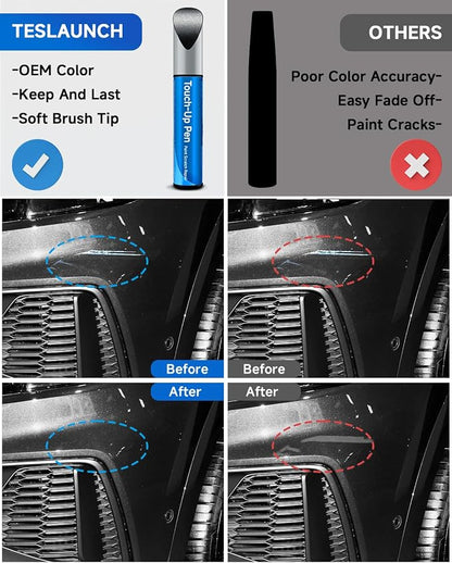 LZ9Y Phantom Black Pearl Touch Up Paint Compatible With Audi Exact Match Car Paint Pen Scratch Repair