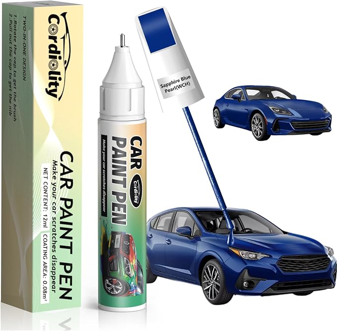 WCH Sapphire Blue Pearl Touch Up Paint for Subaru, Color Accurate Car Paint Scratch Repair Pen, Quick & Easy Fix Automotive Chips and Nicks