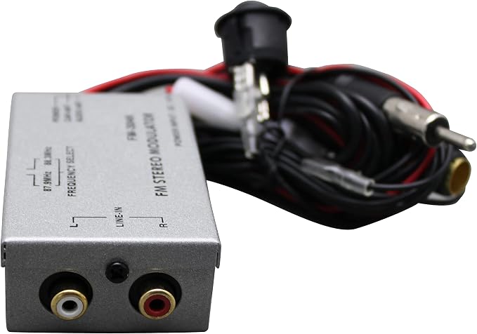 Factory Audio Stereo Aux RCA Audio Input Adapter Wired FM Modulator Free RCA Cable