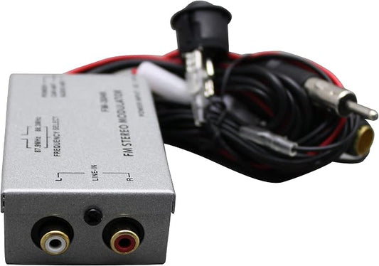 Factory Audio Stereo Aux RCA Audio Input Adapter Wired FM Modulator Free RCA Cable