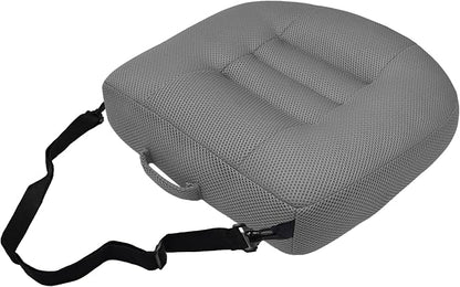 Car Booster Bandage Seat Cushion for Short Adults Thick Breathable Mesh Height Adjustable for Driving, Office & Home Use Universal Fit for Cars, Trucks & Wheelchairs 15.7"x15.7"x4.7"-Gray