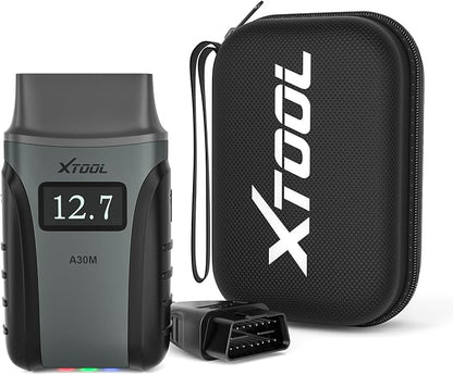 XTOOL Anyscan+ A30M OBD2 Scanner Kit, No Subscription Required, Wireless Code Reader Bidirectional Scan Tool for iOS & Android, 26 Resets, Live Data, ABS Bleed Diagnostic Tool, Storage Bag