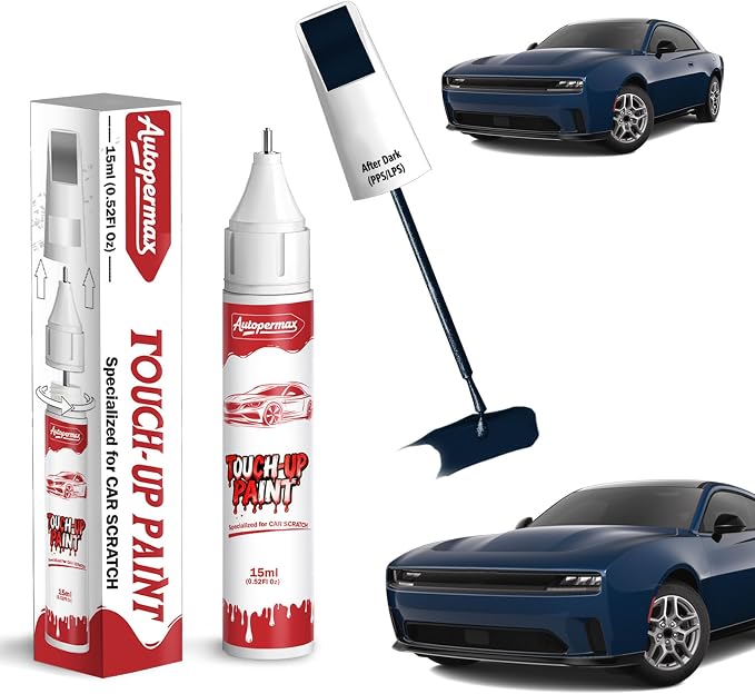 After Dark(PPS/LPS) Car Touch Up Paint for Dodge, Color Accurate Two-In-One Car Paint Scratch Repair Pen, Professional Scratch Remover for Vehicles Chips and Nicks Scuff