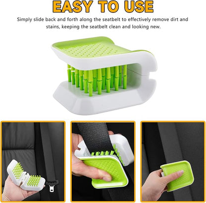 Car Seat Belt Cleaning Brush,Double Sided U-Shaped Interior Car Detailing Brushes,Non-Slip Seatbelt Cleaner,Multifunctional Cutlery Cleaner Brush,Washing Tool Seatbelt Cleaning Supplies (1PC)