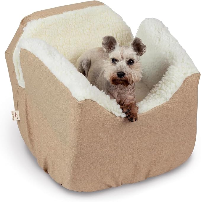 SNOOZER PET Products Lookout 1 Dog CAR SEAT, Birch Diamond, Small
