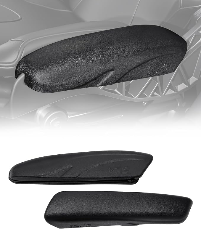 StarknightMT Seat Side Pads Compatible with Can-Am Maverick X3 / MAX/R 2017-2025, PU Foam Cushion Assembly for Thigh Support & Comfort, UTV Accessories (Black)