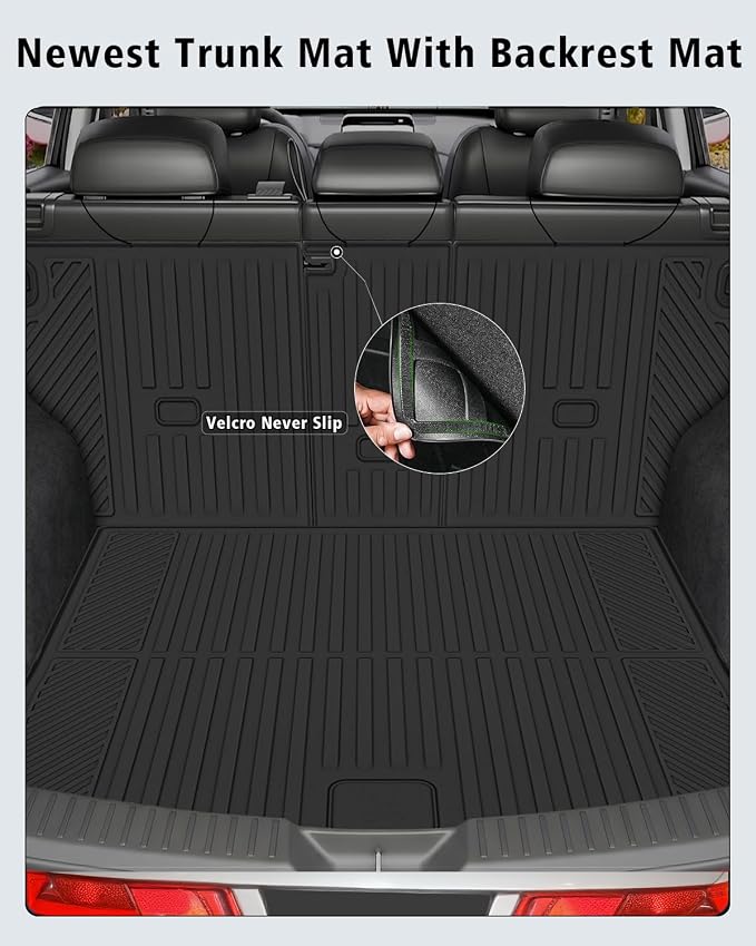 Floor Mats & Cargo Mat with Backrest Mat Custom for Mazda CX-5 2026 (Only Gas), Door Sill Guards, All Weather TPE Full Set Floor Liners Trunk Mat for CX-5 2026 Accessories