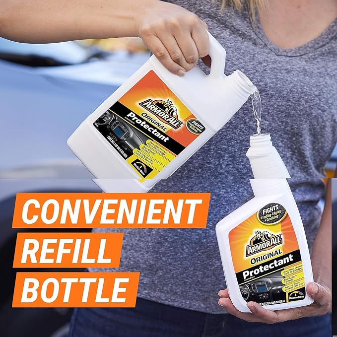 Armor All Car Protectant Refill by Armor All, Car Interior Cleaner with UV Protection, 1 Gal Each, White, 128 Fl Oz (Pack of 1)