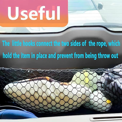 Envelope Style Automotive Elastic Trunk Mesh Cargo Net Compatible with 2008 to 2022 2023 2024 2025 2026 Toyota Sequoia