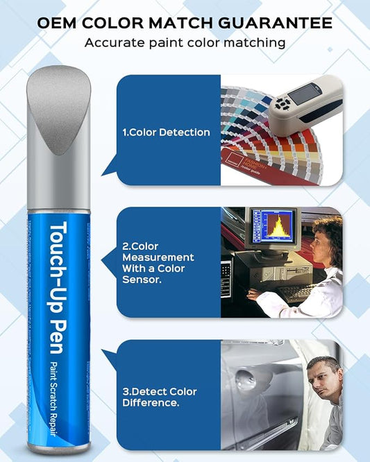 Glacier Silver Metallic(A83) for BMW Car Touch Up Paint Kit,Exact Match Car Scratch Repair Touch Up Paint Kit (Glacier Silver Metallic(A83))