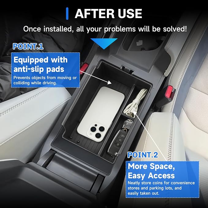 SXCY for 2025 2026 Acura ADX Center Console Organizer for 2025 2026 Acura ADX [A Spec/A Spec with Advance] Accessories 2025 2026 ADX Armrest Console Organizer for 2026 Acura ADX Console Organizer Tray