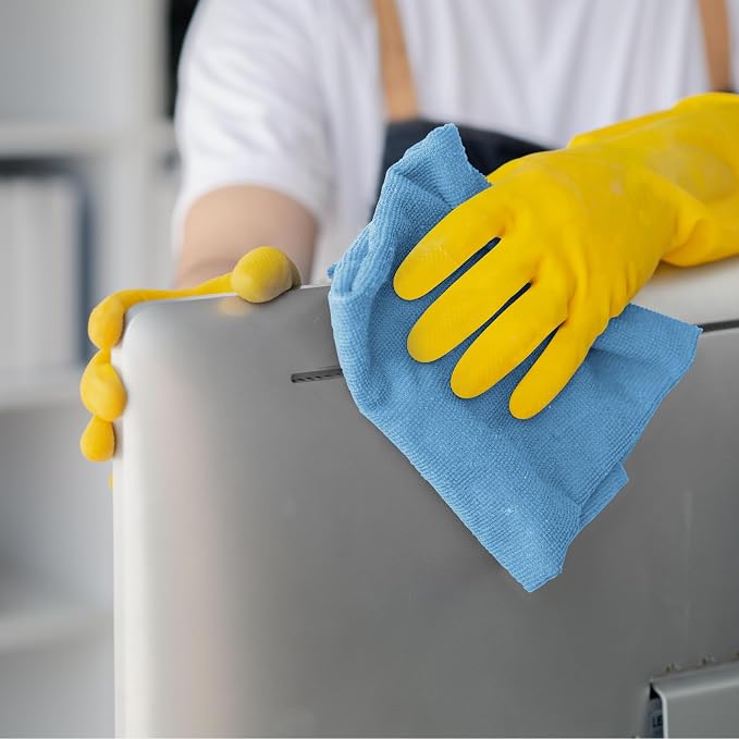 Avalon Towels Microfiber Cleaning Cloths (Value Pack of 100) - Size 12 x 12 Inches, Highly Absorbent Cleaning Rags, Lint Free, Reusable and Washable, Microfiber Towels for Cars