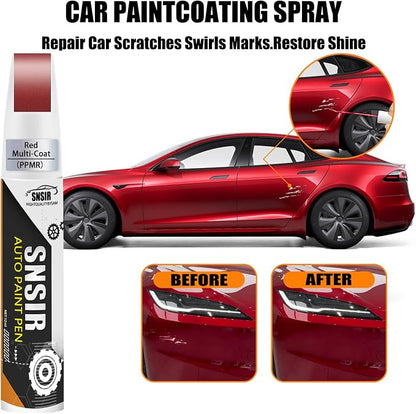 Car Touch up Paint(Red Multi-Coat(PPMR)) Compatible with Tesla Model Y/3/X/S, Car Paint Pen Scratch Repair Two-In-One Touch Up Paint, Premium Car Scratch Remover for Deep Scratches