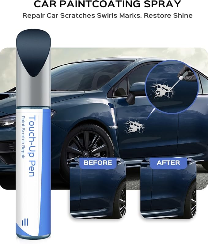 H1Q Twilight Blue Metallic Touch Up Paint Compatible with Subaru Exact Match Chips and Nicks Touch Up