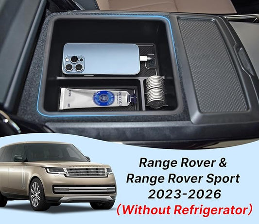 Center Console Organizer for Range Rover & Range Rover Sport 2023-2025 2026 Armrest Insert Tray Storage Box Interior Accessories (Without Refrigerator) | NOT Fit for Models with Refrigerator