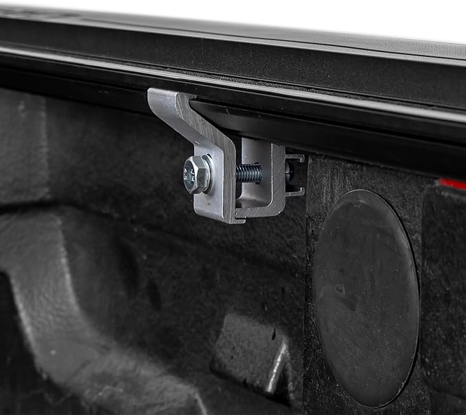 Rough Country Hard Roll-Up Tonneau Cover for Chevy Silverado & GMC Sierra 1500 (2014-2018) - Aluminum Truck Bed Cover, Fits 5'9 Bed