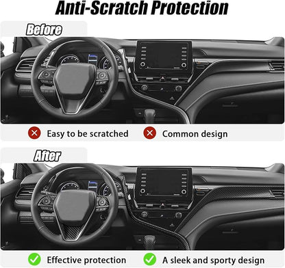 Interior Trim Kit for Toyota Camry 2018-2024 Carbon Fiber