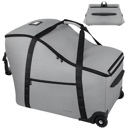 SCTEL Car Seat Bags for Air Travel Fit Chicco Keyfit 35 and Anti-rebound Bar Base, Fit Doona Car Seat Stroller and Base, Nuna Pipa Travel Bag, Infant Car Seat Bag, Doona Travel Bag