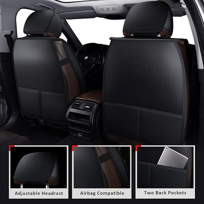 MIROZO Seat Covers for Car,Waterproof Seat Cover Full Set Vehicle Cushion Cover Automotive Seat Protector Breathable Universal Fit for Most Sedan, Truck and SUV for Tacoma CX5 Chevy