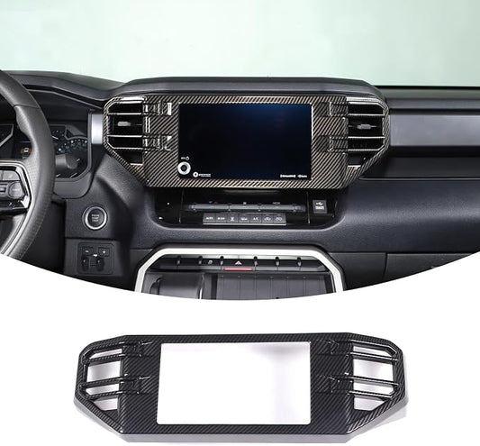 Aunginsy Center Console Air Outlet Trim Cover Compatible with Toyota Tundra/Sequoia 2022-2026, ABS Air Conditioner A/C Vent Panel Large Frame Decorative Cover Protector Accessories, for 8-inch Screen