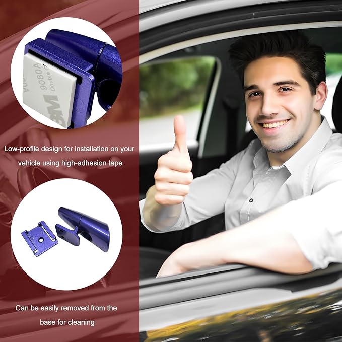 2PCS Car Deer Whistles, Waterproof Auto Animal Warning Horns with Self-Adhesive, Wind Activated Deer Alert Devices Animals Collision Prevention for Cars Trucks SUVs (Royal Blue)