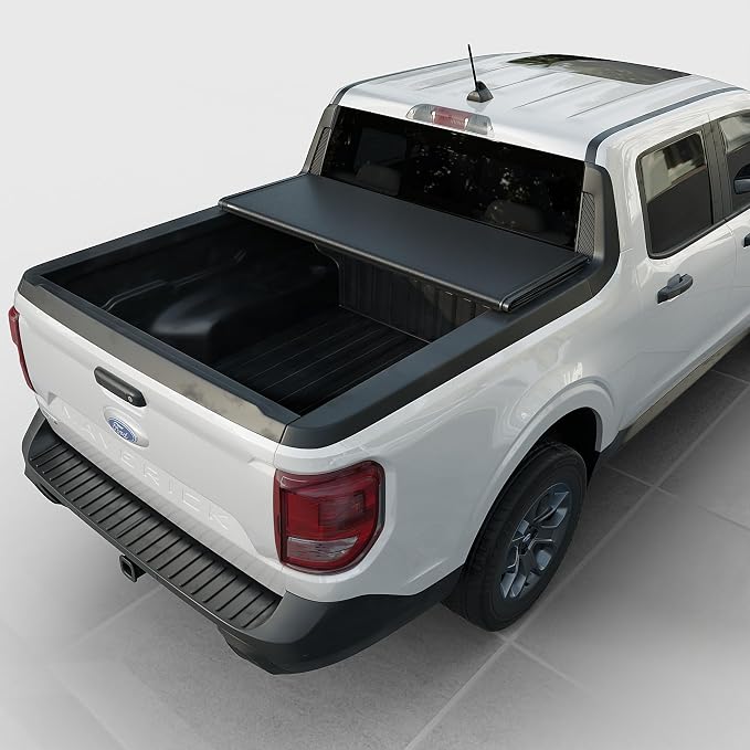 Toptiny Low Profile Hard Folding Truck Bed Tonneau Cover Fits 2022-2026 Ford Maverick 4'6" Bed (54.4")