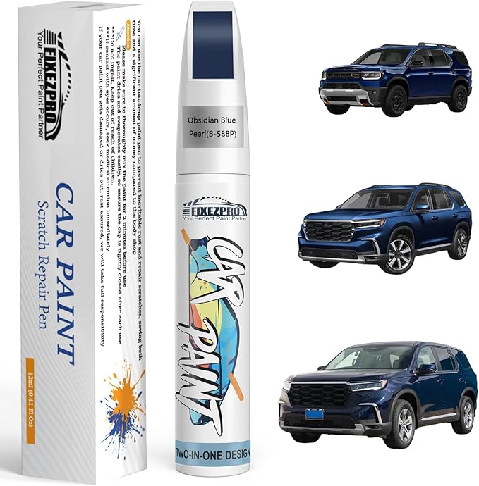 B-588P Obsidian Blue Pearl Car Touch Up Paint for Honda, Color Match Auto Paint Repair Pen,Professional Car Scratch Repair Remover Pen Quick Drying, Easy to Use
