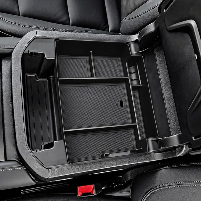 Center Console Organizer for GMC Yukon & Chevy Tahoe/Suburban | 2021-2026, Compatible with Power Sliding Console Storage Box ONLY, Denali/High Country, Easy Installation