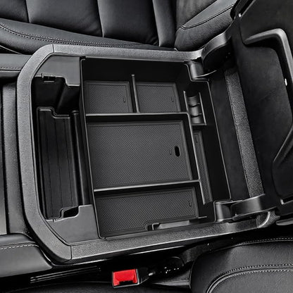 Center Console Organizer for GMC Yukon & Chevy Tahoe/Suburban | 2021-2026, Compatible with Power Sliding Console Storage Box ONLY, Denali/High Country, Easy Installation
