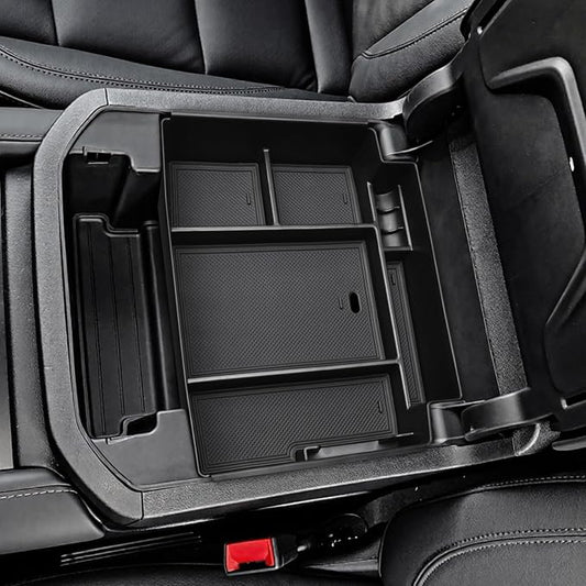 Center Console Organizer for GMC Yukon & Chevy Tahoe/Suburban | 2021-2026, Compatible with Power Sliding Console Storage Box ONLY, Denali/High Country, Easy Installation