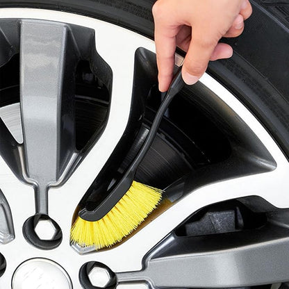 Car Tire Wash Brush - Long Handle Tire Cleaner Brush | Nylon Bristles Wheel Cleaning Brush | Car Detailing Brush Kit